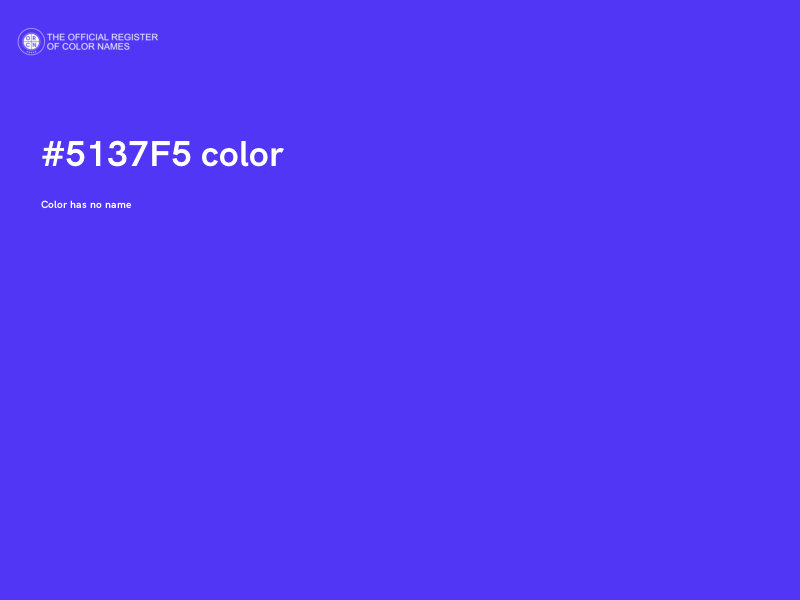 #5137F5 color image
