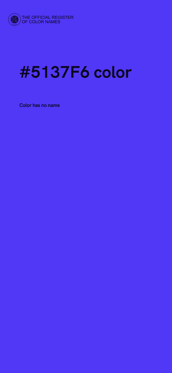 #5137F6 color image
