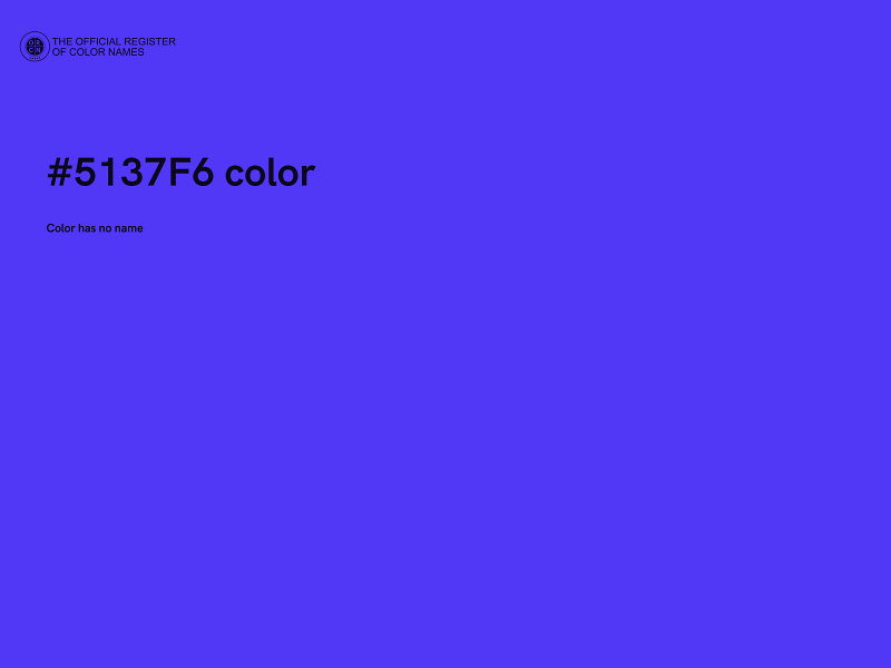 #5137F6 color image