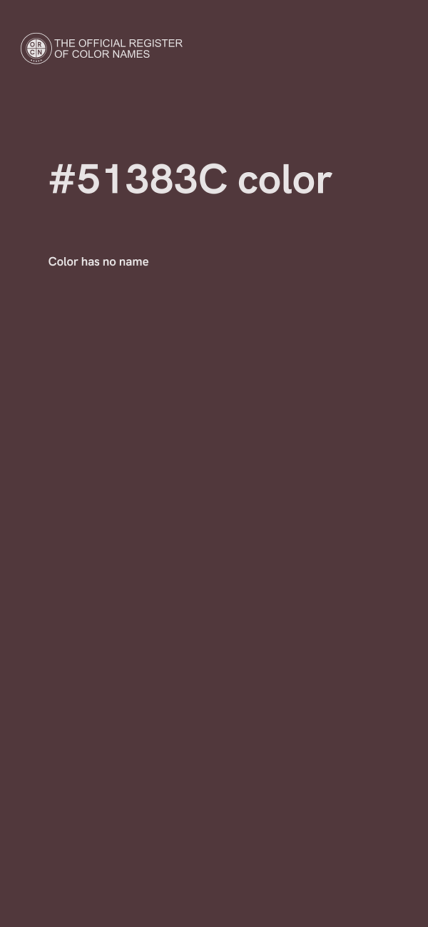 #51383C color image