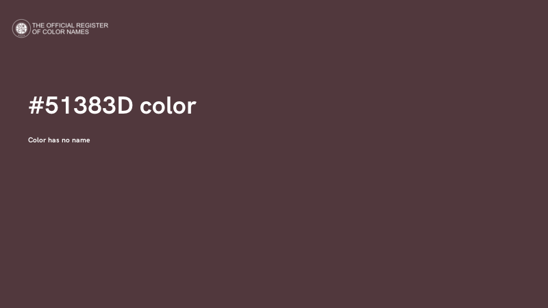 #51383D color image