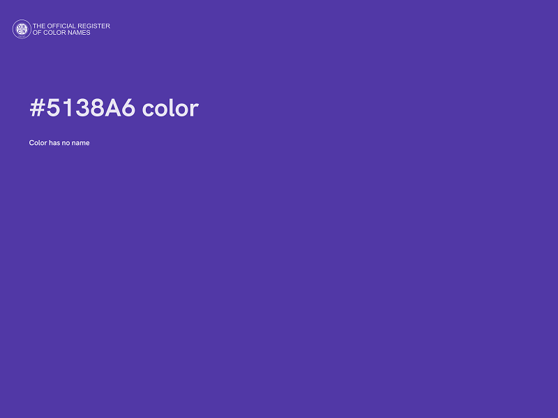#5138A6 color image
