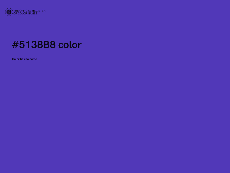 #5138B8 color image