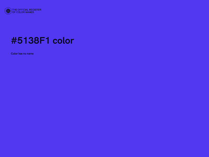 #5138F1 color image