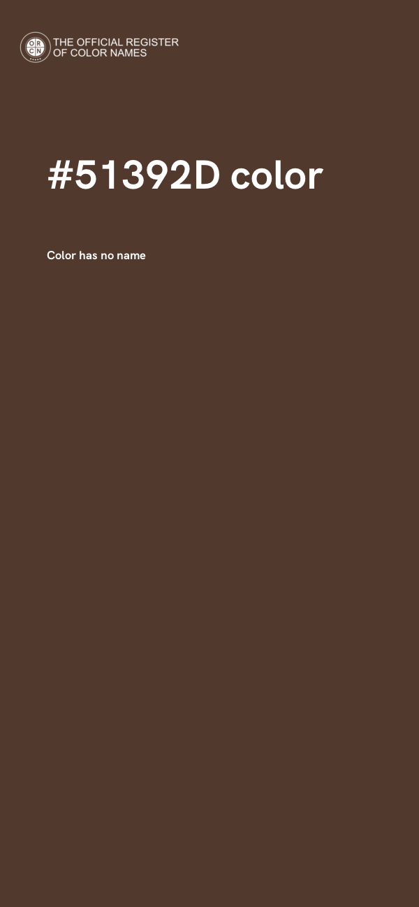 #51392D color image