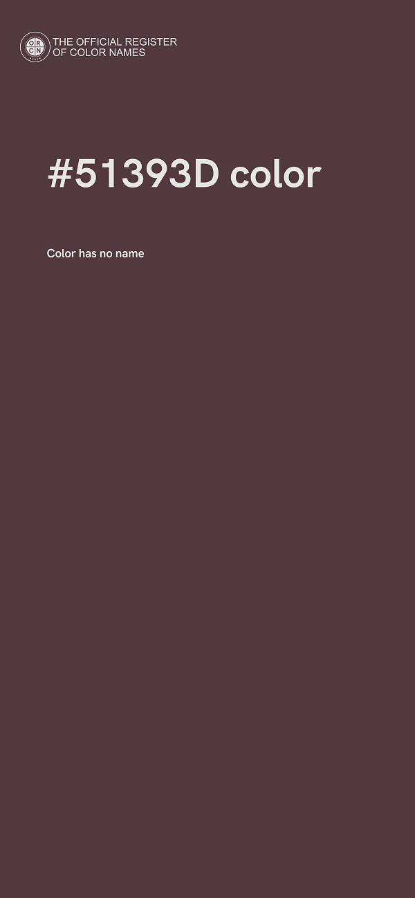 #51393D color image