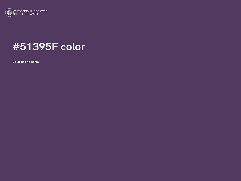 #51395F color image