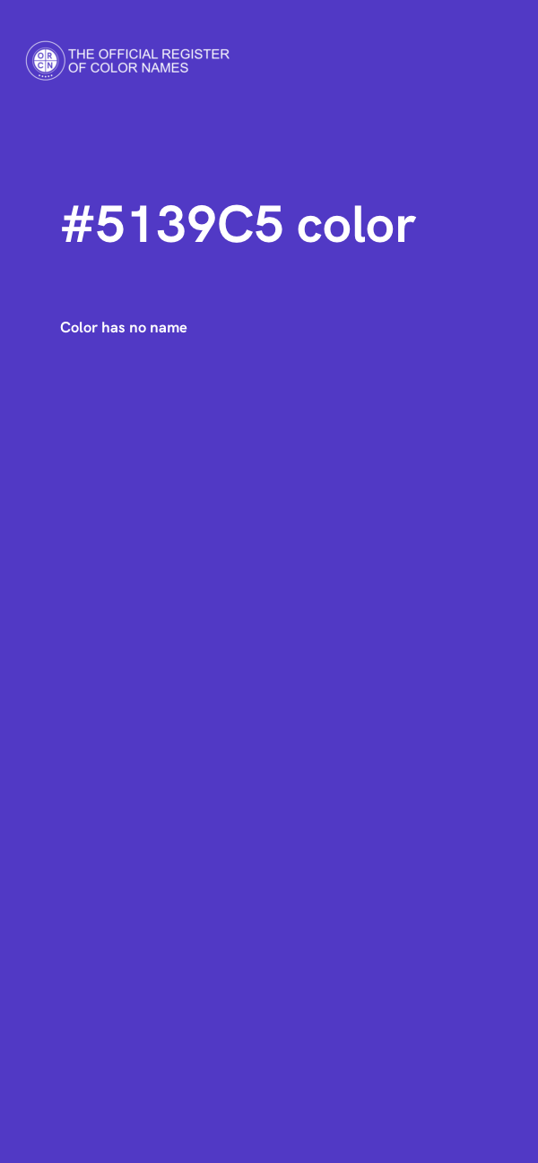 #5139C5 color image