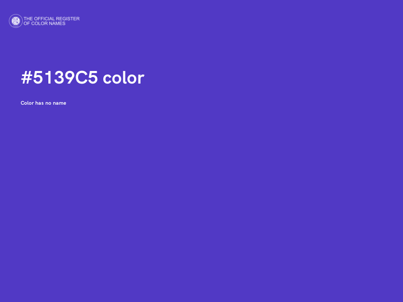 #5139C5 color image