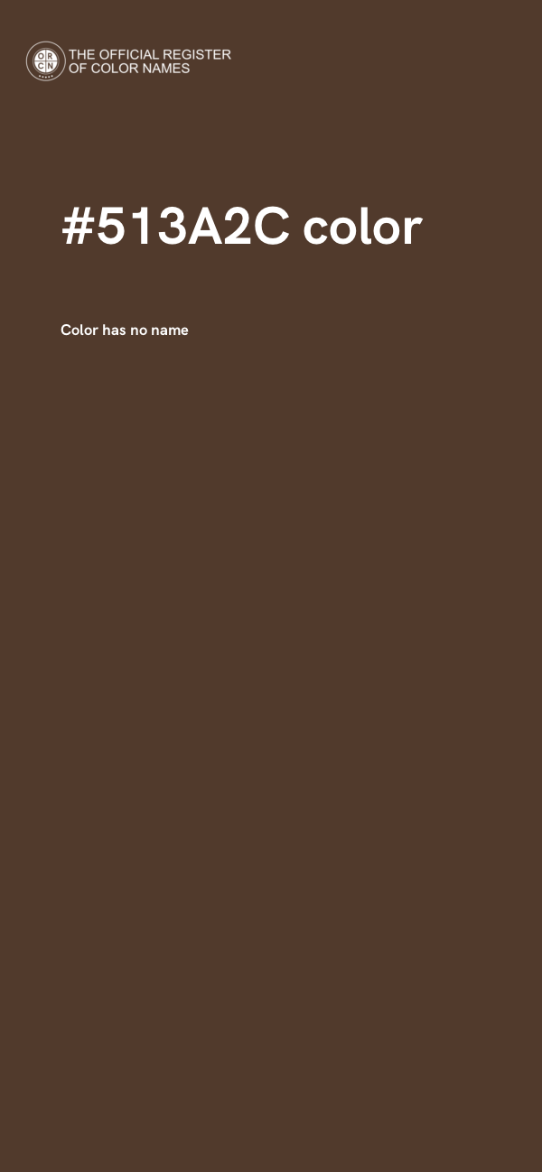 #513A2C color image