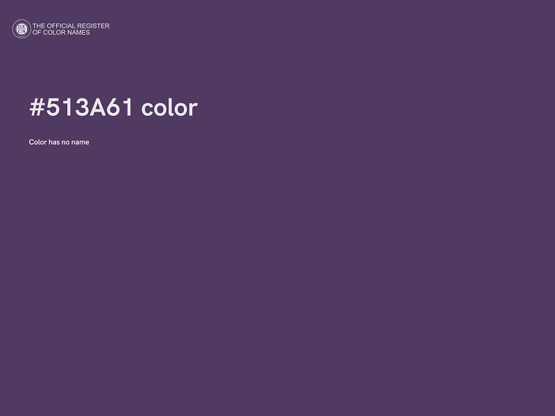 #513A61 color image