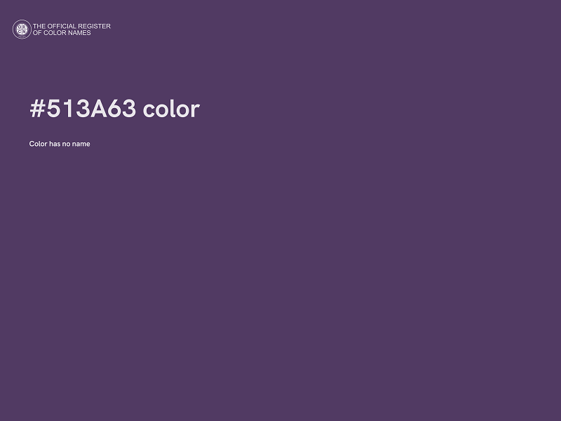 #513A63 color image