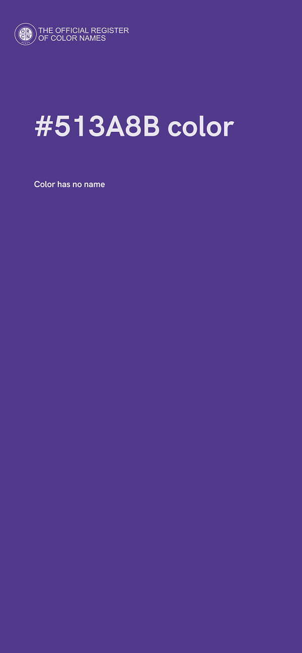 #513A8B color image
