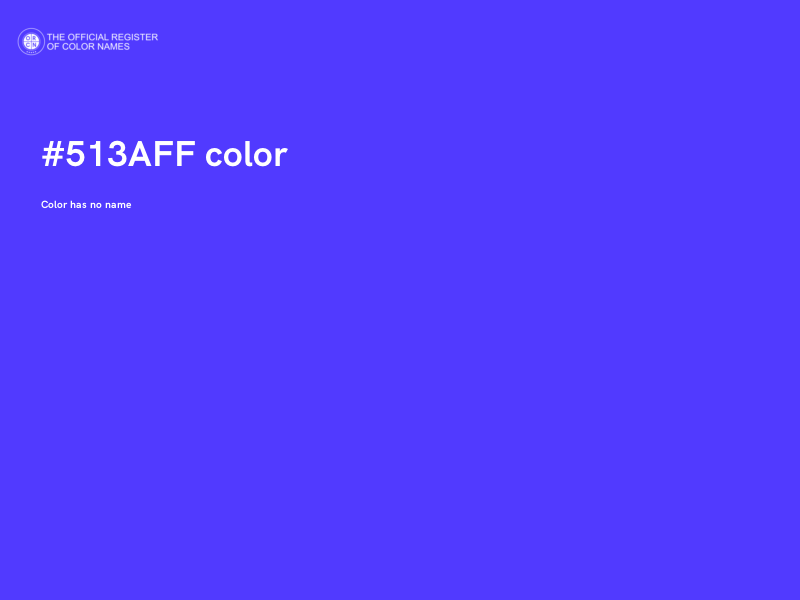 #513AFF color image