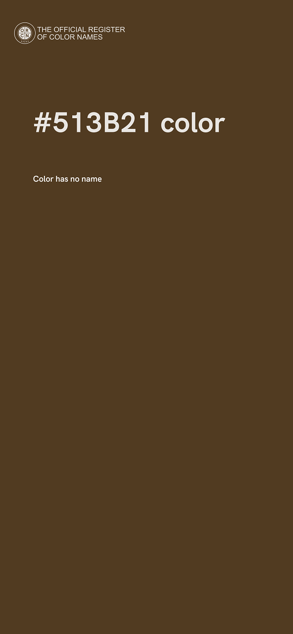 #513B21 color image