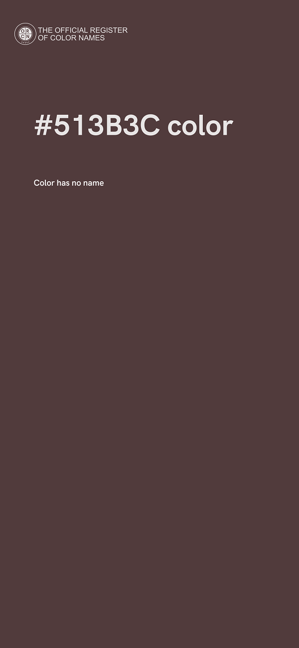 #513B3C color image