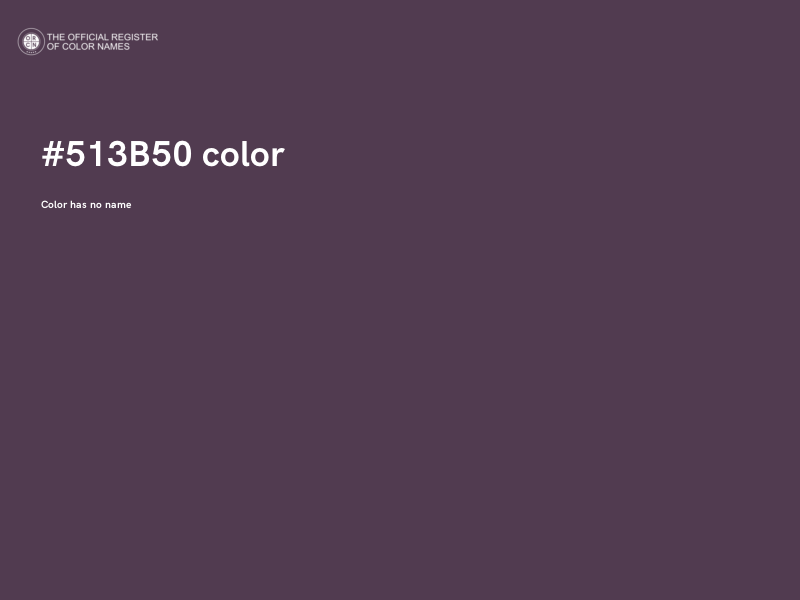#513B50 color image