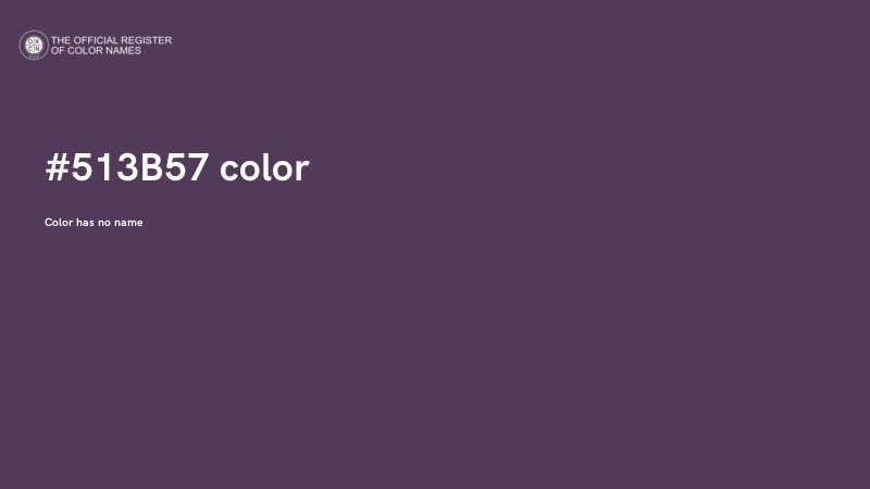 #513B57 color image