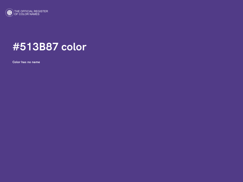 #513B87 color image