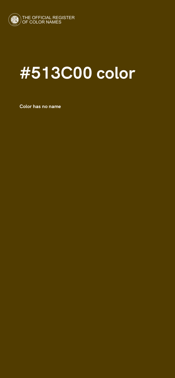 #513C00 color image