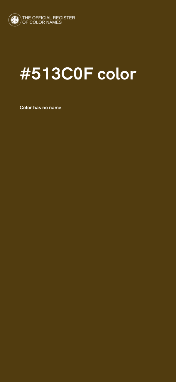#513C0F color image