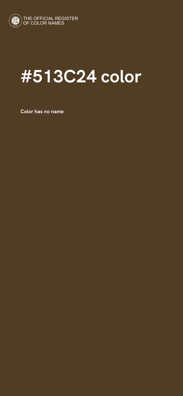#513C24 color image