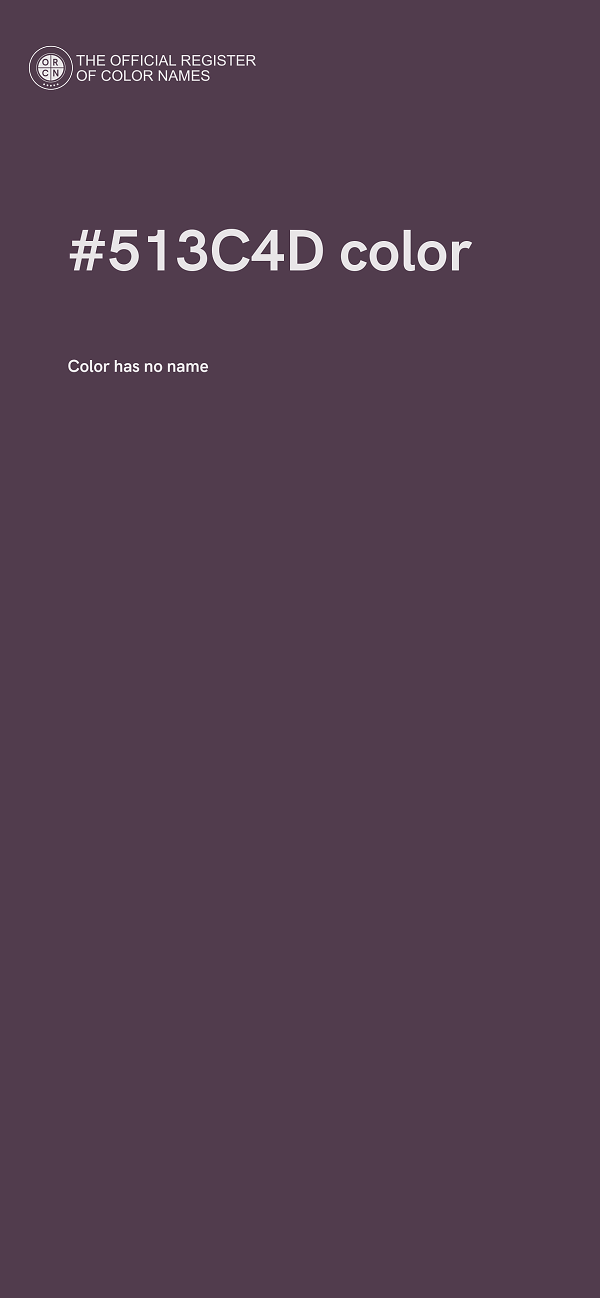 #513C4D color image