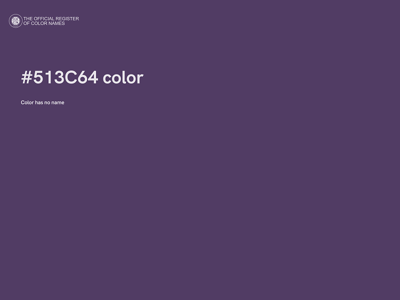 #513C64 color image