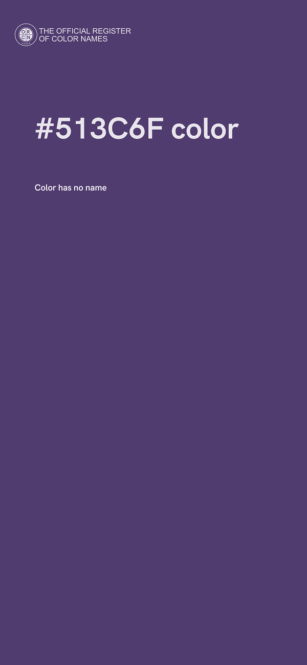 #513C6F color image