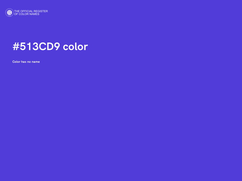 #513CD9 color image