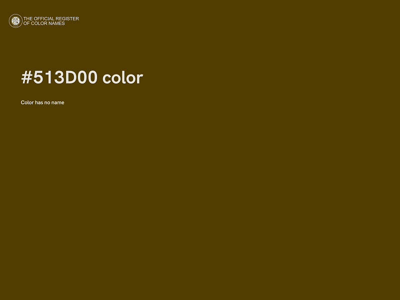 #513D00 color image