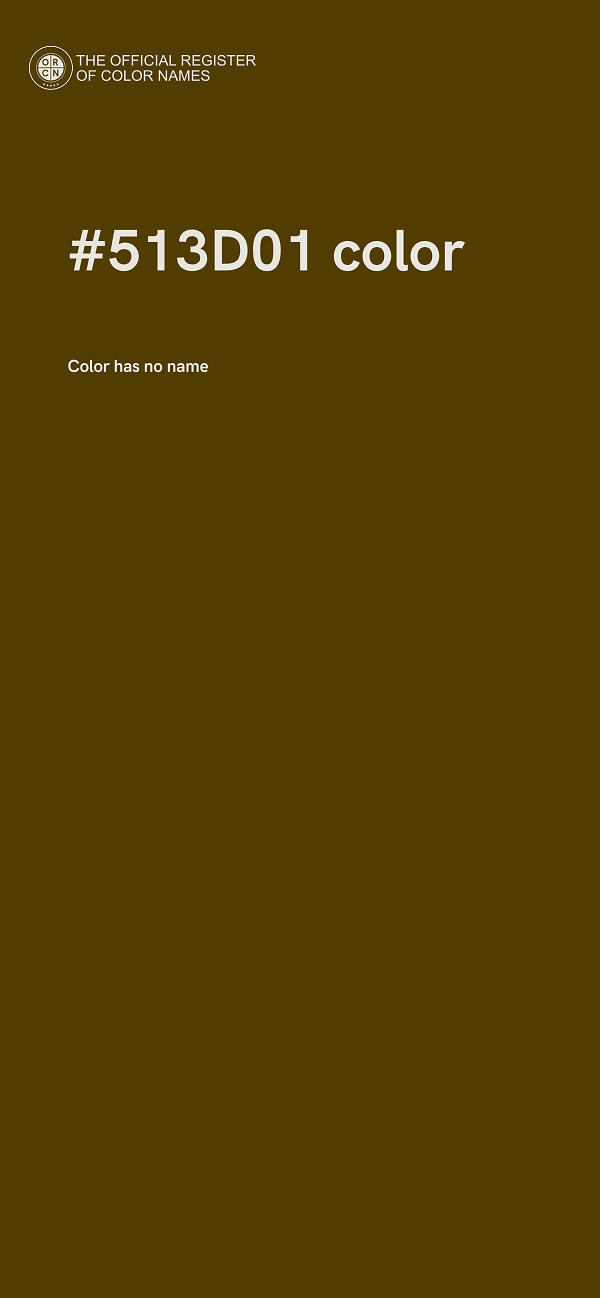 #513D01 color image