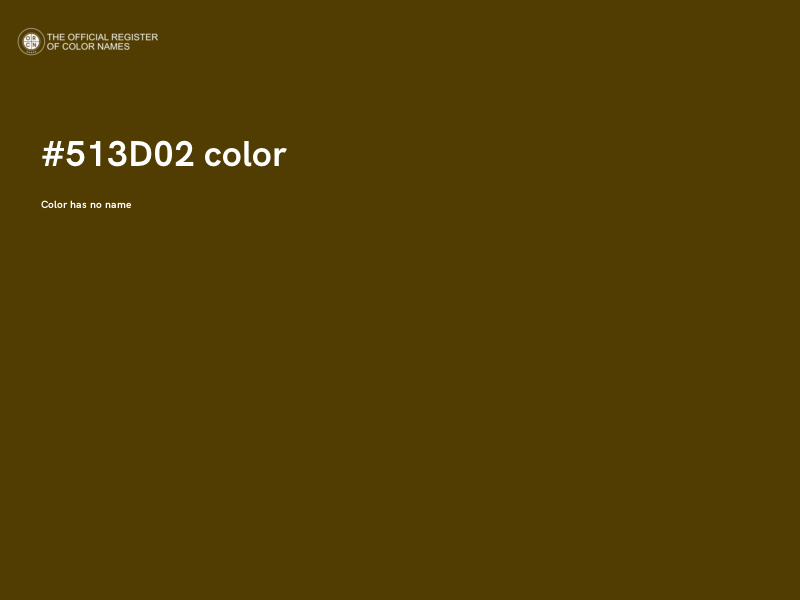 #513D02 color image