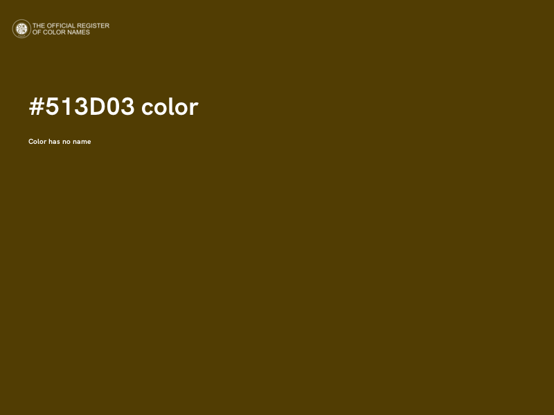 #513D03 color image