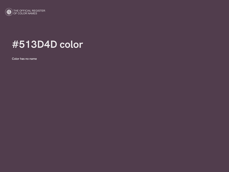 #513D4D color image