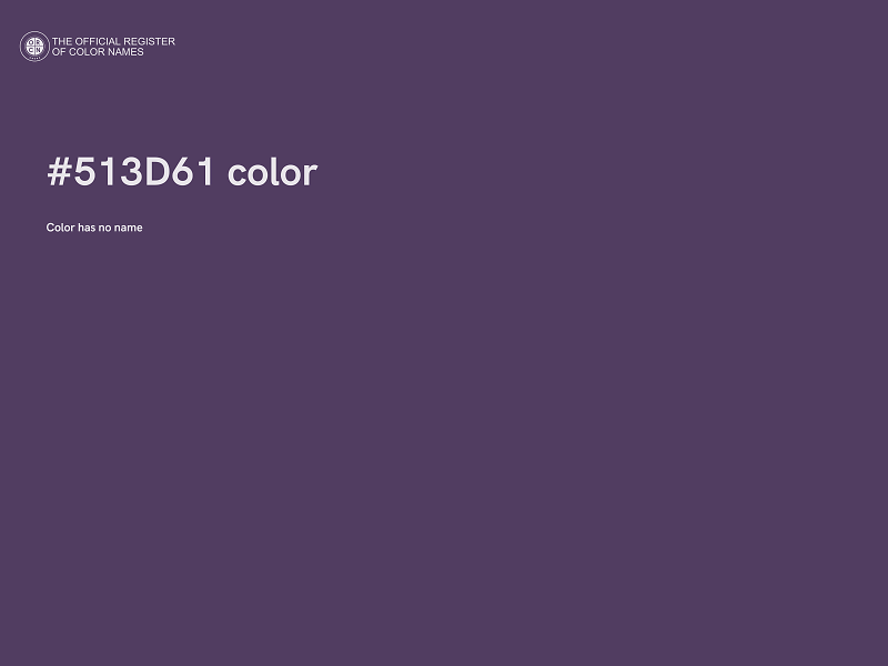 #513D61 color image