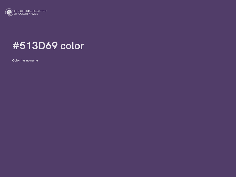 #513D69 color image