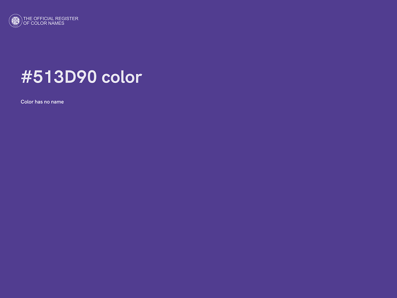 #513D90 color image