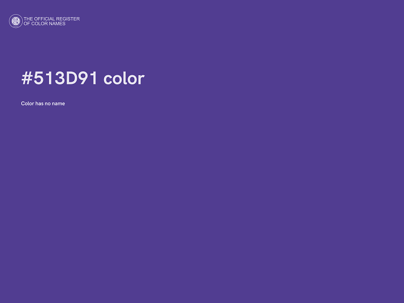 #513D91 color image