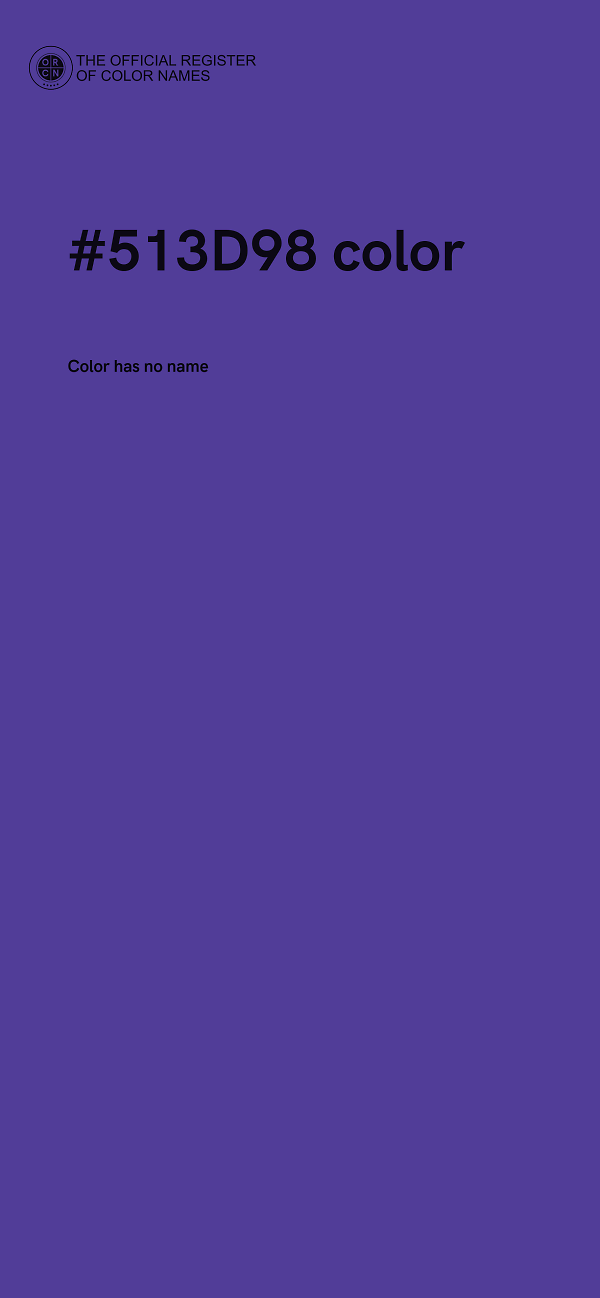 #513D98 color image