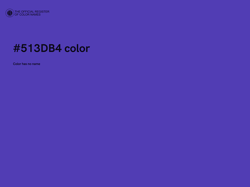 #513DB4 color image