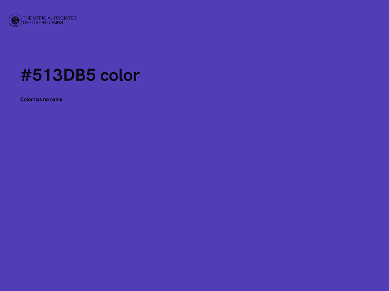 #513DB5 color image