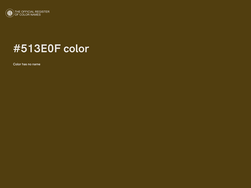 #513E0F color image