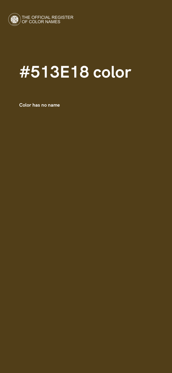 #513E18 color image