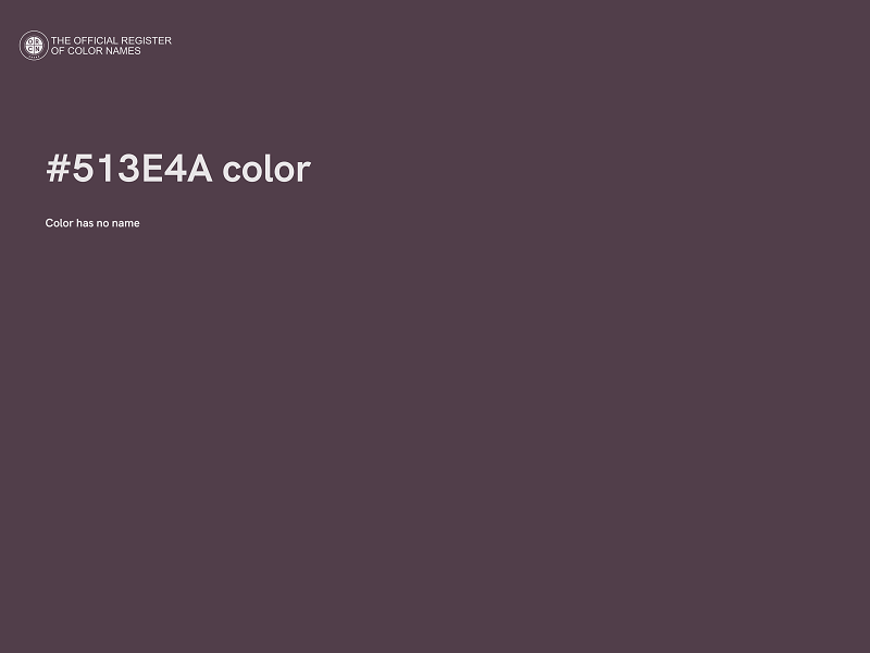 #513E4A color image