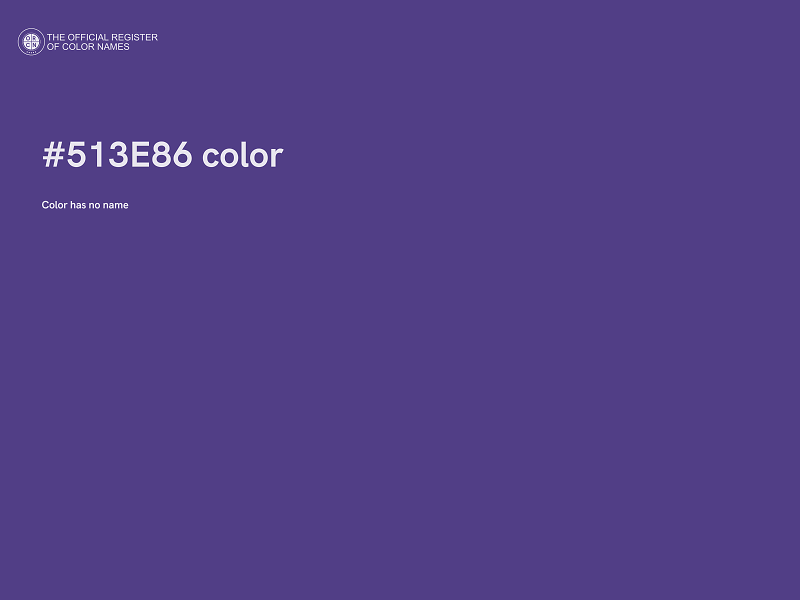 #513E86 color image