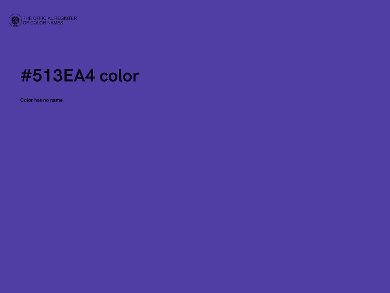 #513EA4 color image