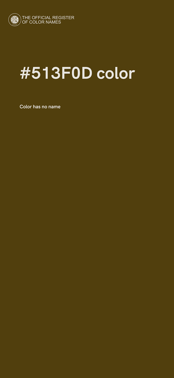 #513F0D color image
