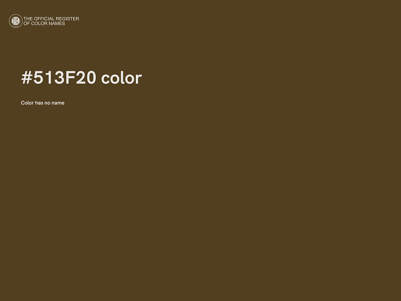 #513F20 color image