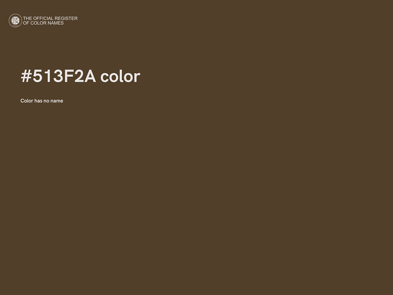 #513F2A color image